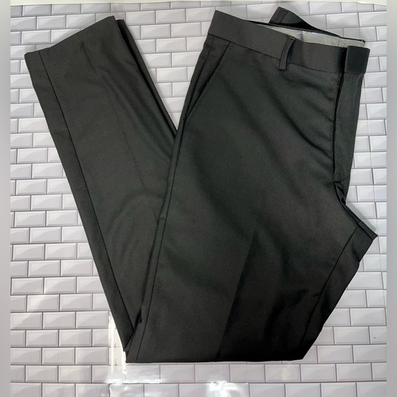 Vinci New York Mens Flat Front Adjustable Dress Pants Size 32x32 Silicone Band - Picture 4 of 11